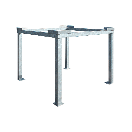 Lift for cubical polyester silo 2 m3 and 3 m3