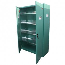 Green phytosanitary and safety cabinet in kit form - 1950 x 1000 x 500 mm - tall model