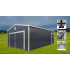 Single shelter with awning in kit form - 4 x 5 m