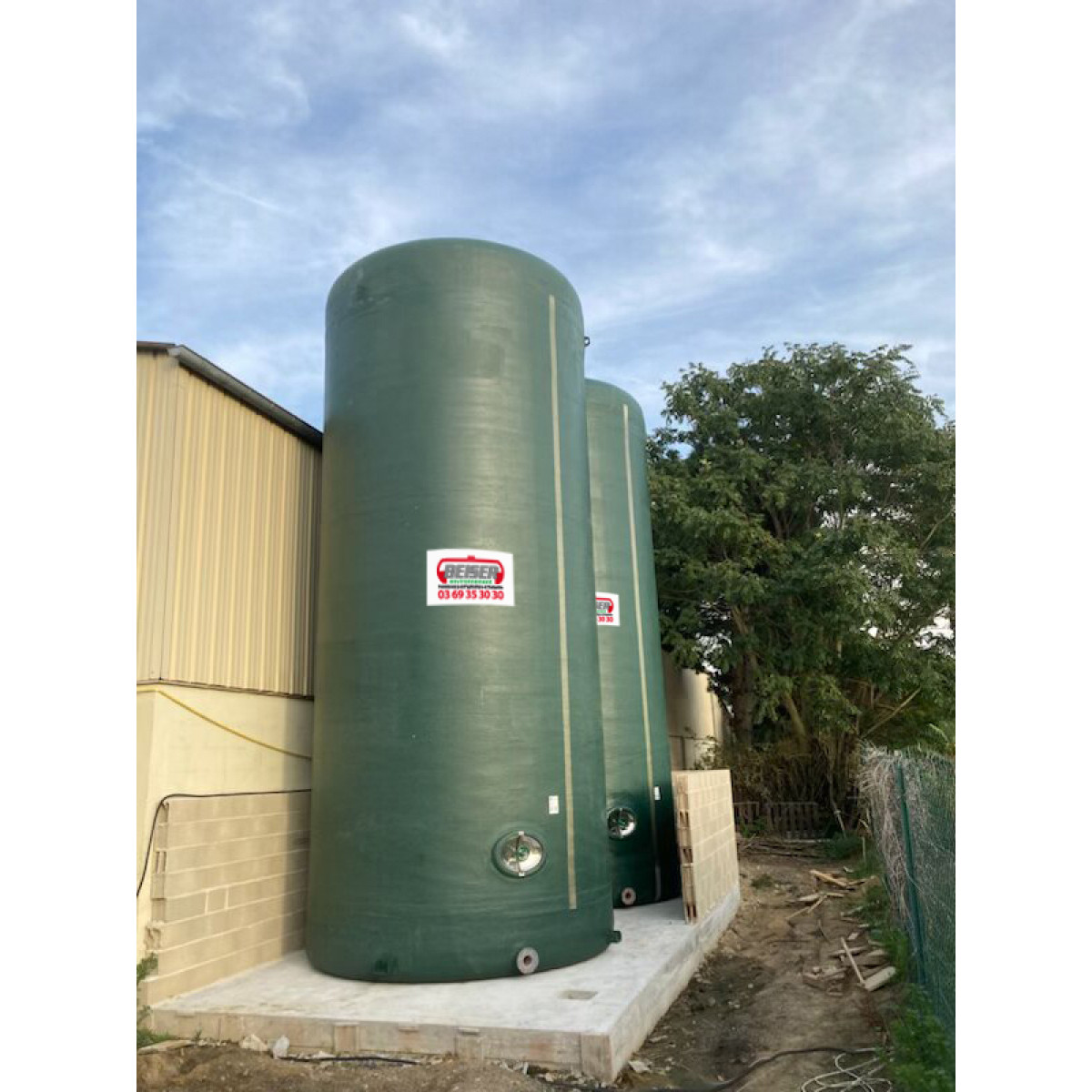 Vertical polyester tank, 30000L | Polyester tanks | Liquid fertilizer ...