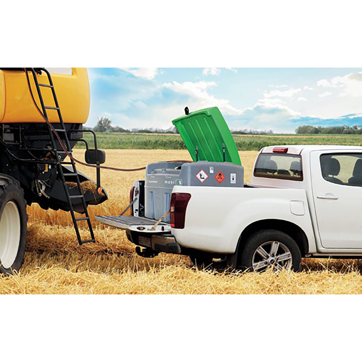 Pack transport basic fuel 400L avec pompe 12V, 50L/MIN | Hydrocarbon ...