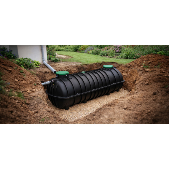 Vertical polyethylene tank, 15000L | Buried HDPE tanks | Water tank ...