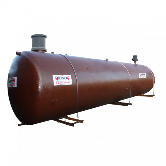 Buried single wall rainwater collection station, 80 000L with pump  