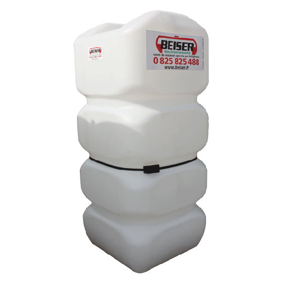 HDPE reinforced white fuel tank, 700L  
