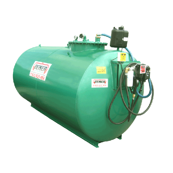 New fuel station, 4000 L, double wall with low-cost 60 L/min pump  