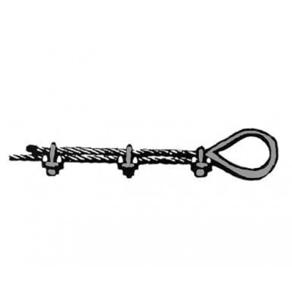 Metal securing strap for tank with Ø 2500 mm  