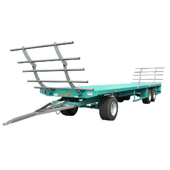 10 m trailer with rotating plate - Modèle LOURD  