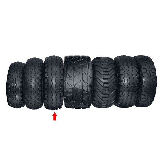 Wheel 12.5/80 X 15.3 6 holes, 14 PLY  i.e.  320/80/153  