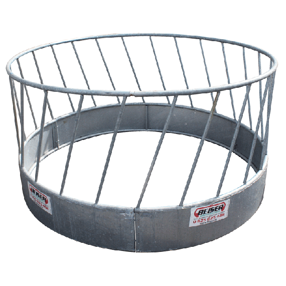 Circular hay rack with oblique bars (for sheep)  