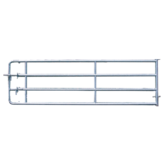 Galvanised 4-rail freestall barrier 4/5 m  