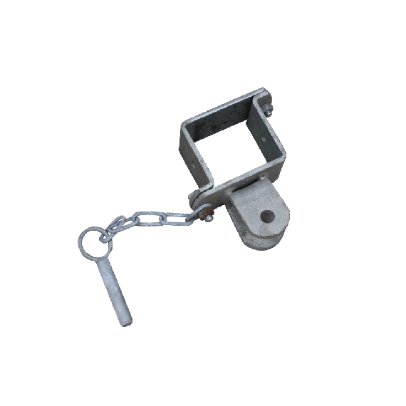 Single fastening for self-locking calf feed front  