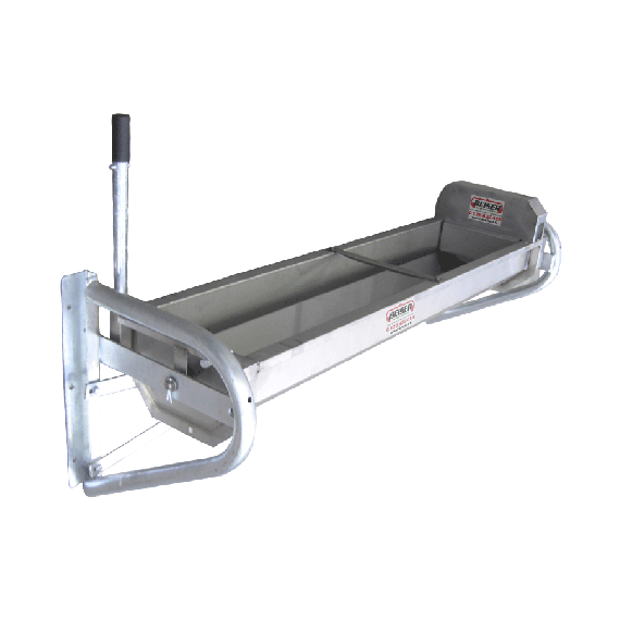 Tilting stainless steel 135 L drinking trough, wall mounting  