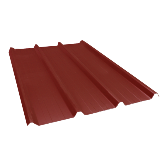 Ribbed sheet 45-333-1000, 60/100, red brown, 3 m  