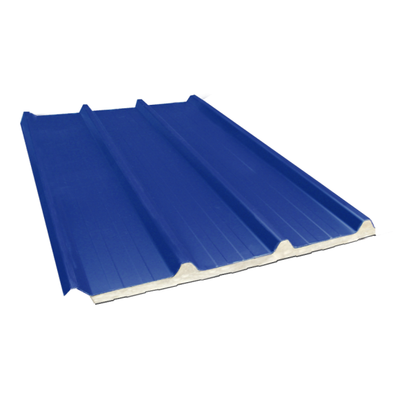 Composite insulated ribbed sheet 45-333-1000 80 mm, slate blue RAL5008, 5 m  