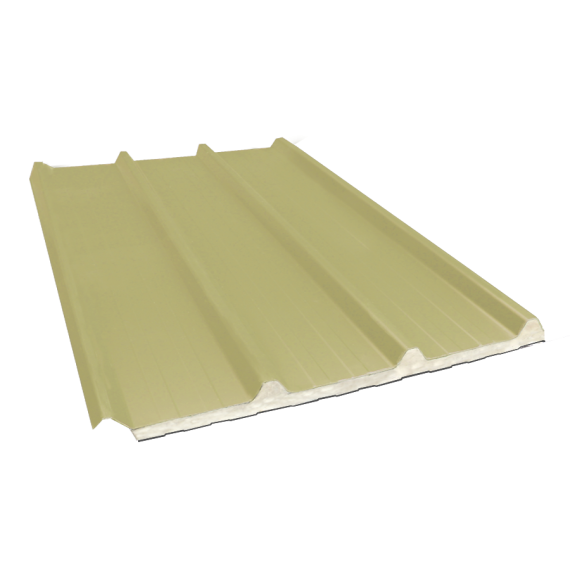 Composite insulated ribbed sheet 45-333-1000 60 mm, sand yellow RAL1015, 5.5 m  