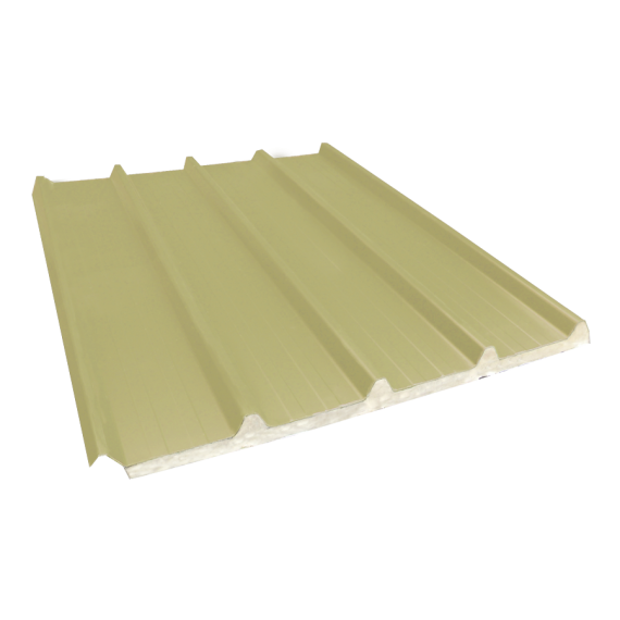 Basic insulated ribbed sheet 33-250-1000 60 mm, sand yellow RAL1015, 7.5 m  