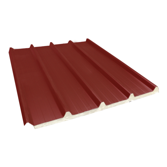 Basic insulated ribbed sheet 33-250-1000 30 mm, red brown RAL8012, 7.5 m  