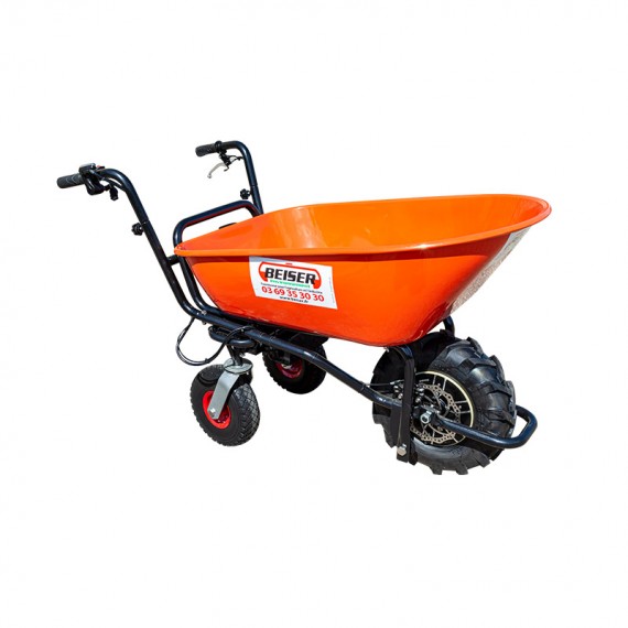 Wheelbarrow with electric motor  